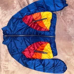 Forever 21 blue puff jacket large